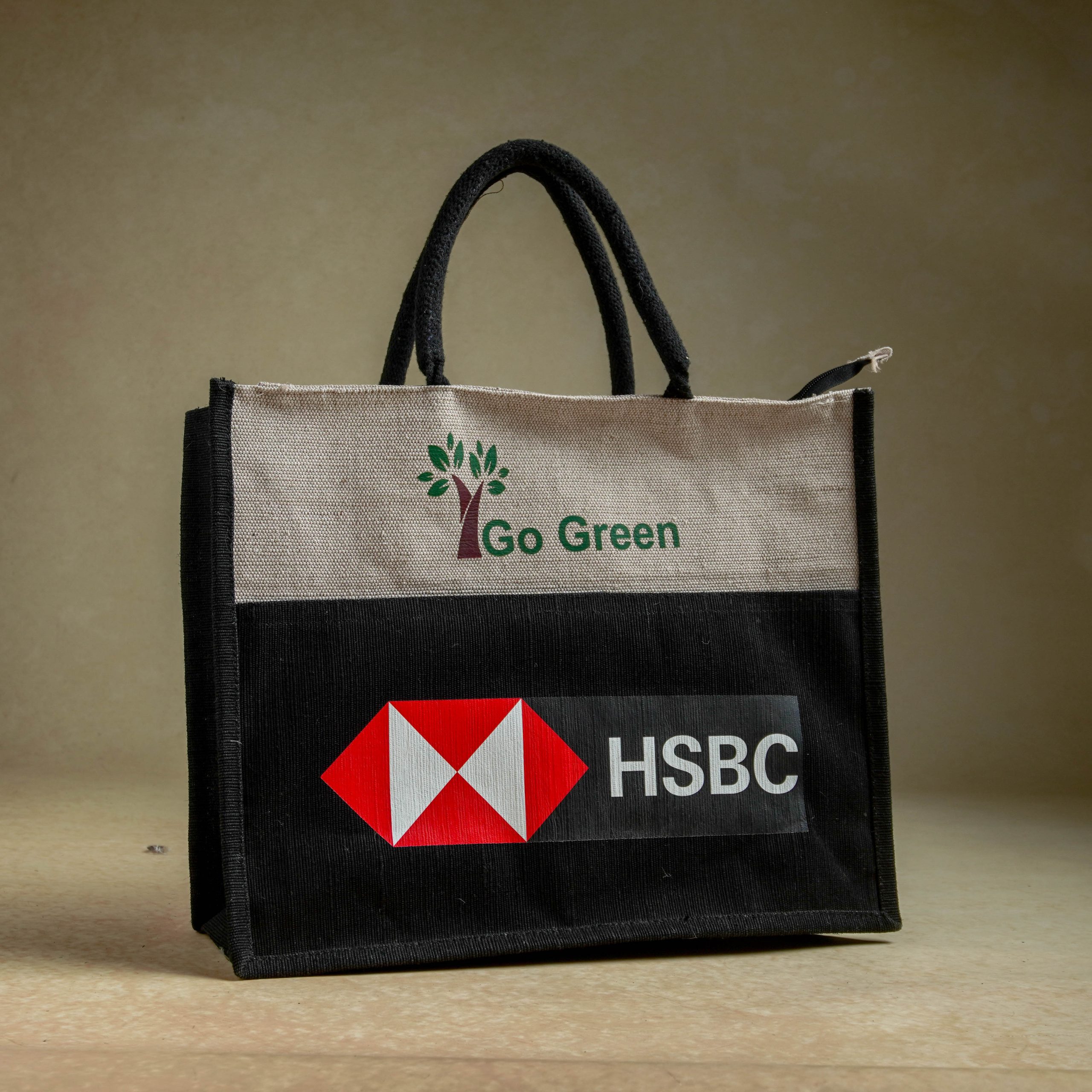 Jute bag with custom print